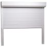 Roller Shutter Aluminium 160x150 cm White Image 3