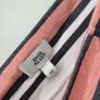 River Island Striped Ruffle Faux-Wrap Midi Dress Pink White Cotton Blend Image 4