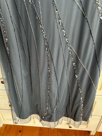 Monsoon Embellished Flutter Sleeve Maxi Dress