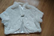 White Furry Jacket Size 12