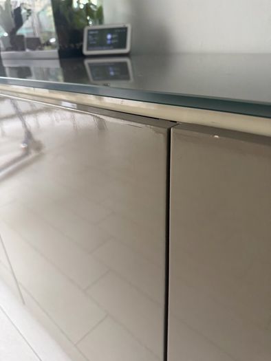 Calligaris Glass-Top Sideboard