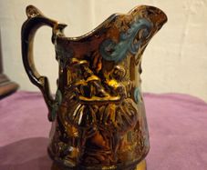 English Copper Lusterware Pitcher