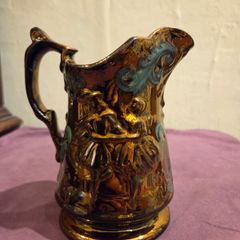English Copper Lusterware Pitcher