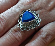 Sterling Silver Ring - Size M - Stamped for Silver (S02)