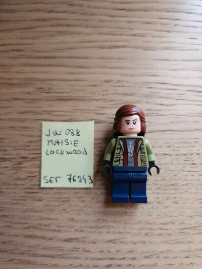 lego jw088 maisie lockwood, set 76943