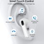Wireless Earbuds, Bluetoth 5.3 Headphones in ear, Stereo Earphones IP7 Waterproof, Built HD in Mic, ENC Noise Cancelling, Premium Sound with 30H Playtime, Headset for Running, Gym,Sports, White (FREE POSTAGE) Image 6