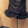 Tags on black mesh dress in black and nude underlay uk14 Image 3