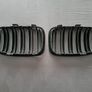 BMW 1 Series E81 E82 E87 E88 Gloss Black Kidney Grilles Brand New Image 7