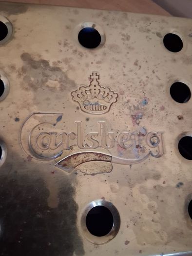 Proper Brass Carlsberg pub drip tray