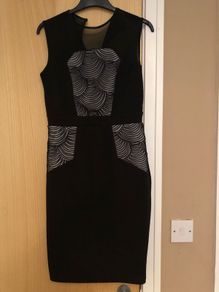little mistress dress black size 12