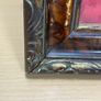 VTG Framed Wooden Crucifix Red Velvet backing Jesus Christ Figure Image 10