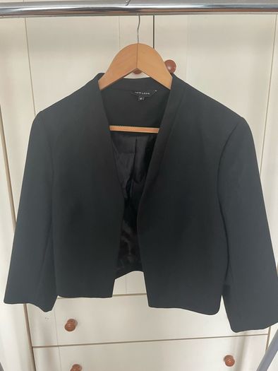 New look black, short women's blazer size eur 40, Uk 12