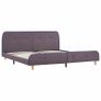 Bed Frame Taupe Fabric 150x200 cm Image 2