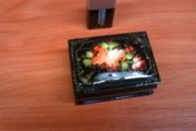 Papier mache trinket box