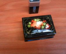 Papier mache trinket box