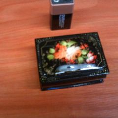Papier mache trinket box