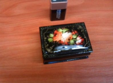 Papier mache trinket box