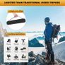 Phone Tripod for iPhone 55inch/140cm, Extendable Mobile Phone Tripod Stand, Portable Camera Tripod Stand for filming with Wireless Remote Shutter and Holder Mount, Black Image 5