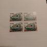 Block of 4 1993 Irish Bus stamp 32p Mint condition Image 2