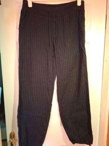 Divided cotton trousers
