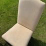 Set of two 2 Parsons dining chairs high back with loose slip covers Image 5