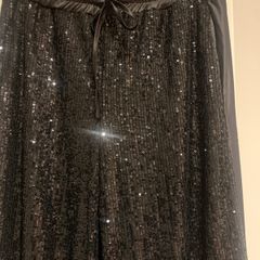 Long sequinned palazzo pants (Brand New) labels still on