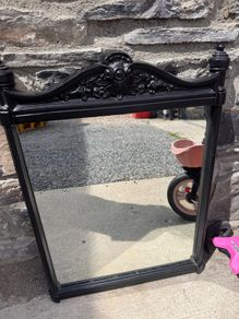 Burlington Black wrought iron mirror