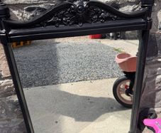 Burlington Black wrought iron mirror