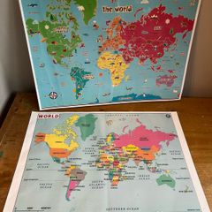 A3 World Maps