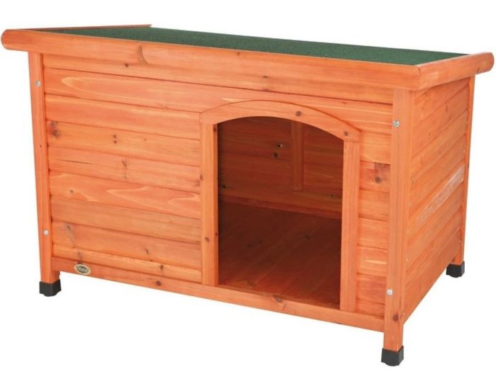 Natura Flat Roof Dog Kennel Brown  S M 85 x 58 x 60 cm (FREE POSTAGE)