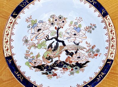 antique serving bowl