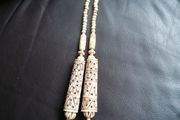 vintage Hand carved bone necklace