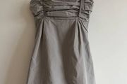 Vero Moda ONLY Grey Ruched Occasion Dress - Size 36 / UK 8