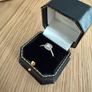 18ct yellow gold solitaire with diamond surround Image 2