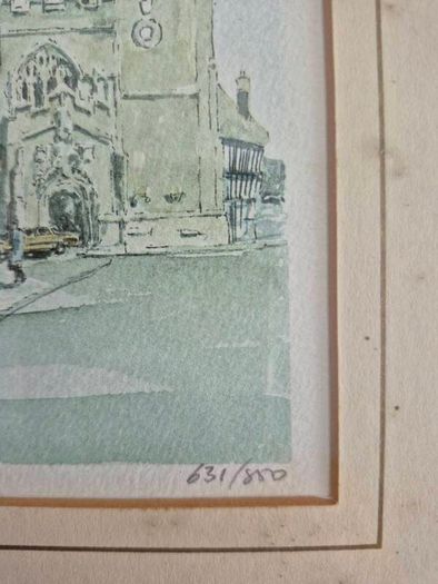 Pair of Framed Martin Goode Limited Edition Prints Stratford upon Avon Street Scenes