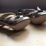 Ladies New Gold glitter high sandals size 6  party Image 7