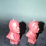Pair of Lenin and Stalin bust candles Image 2