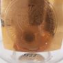 Fabulous Rare Set of Three Vintage Retro MCM Goblet Shaped Beer Glasses by CERA Glass in the Black and 22Carat Gold US Presidential Coin Pattern #P28 Circa 1960's Image 4