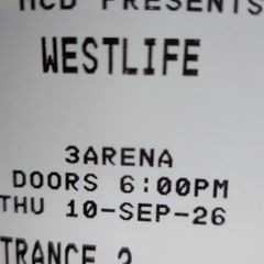 Westlife Thursday 10th September