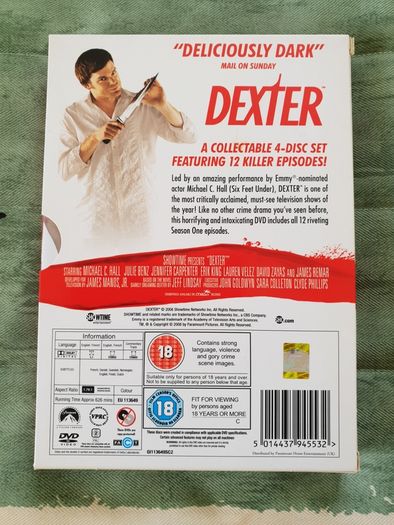 Dexter Season 1 DVD Michael C Hall