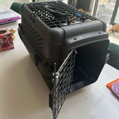 Puppy crate + harness, jacket etc