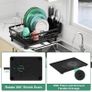 Brand New Kitchen Drainer Rack with Drain, Durable Dish Drainer with Utensil Holder & Knife Slots. Image 4
