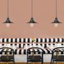 Vintage Industrial Style Ceiling Pendant Lights,Set of 3 Black Metal Pendant Lights,Hanging Light Fixture for Kitchen Island,Farmhouse,Living Room,Bedroom (FREE POSTAGE) Image 6
