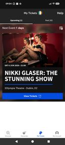 nikki glaser comedian tickets x2 Dublin