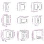 14 Piece Kitchen Cabinet Set Old Wood Image 9
