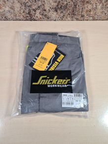 Snickers 6900 Service Hi Vis Trousers Cl1 Grey Yellow Size W 33 L 30 Brand New