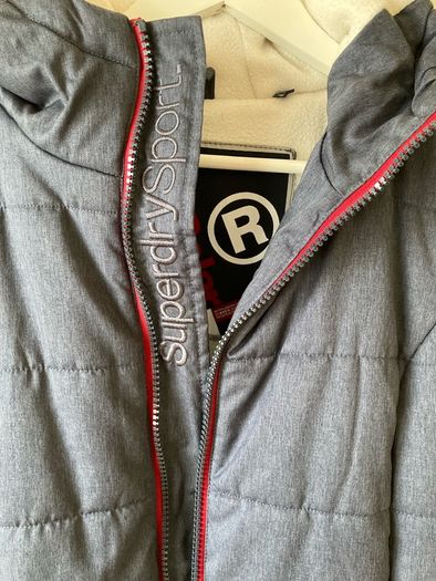 Superdry Polar Sport navy ladies jacket, (long length) size 12/14