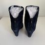 Navy Suade Carl Scarpa Wedge Boots Image 4