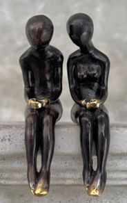Male & Female - Bronze With Gold Accents