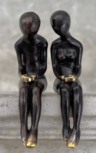 Male & Female - Bronze With Gold Accents